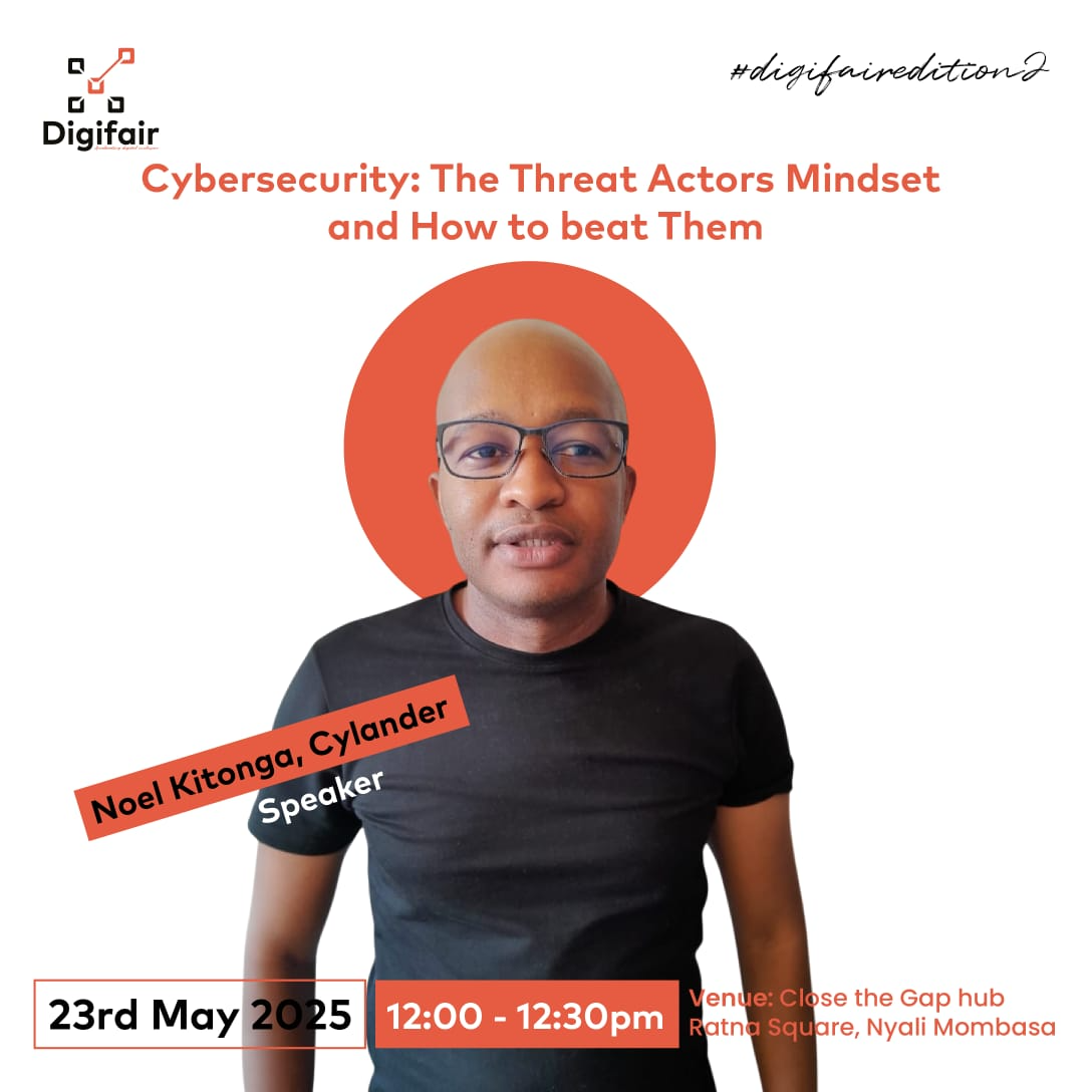 Noel Kitonga speaking at Digifair conference in Mombasa